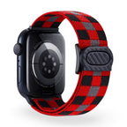 Correa Apple Watch de nailon a cuadros, unisex, modelo Kyris