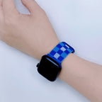 Correa Apple Watch de nailon a cuadros, unisex, modelo Kyris