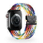 Correa Apple Watch, de nailon estampado, unisex, hebilla táctica, modelo Nélo