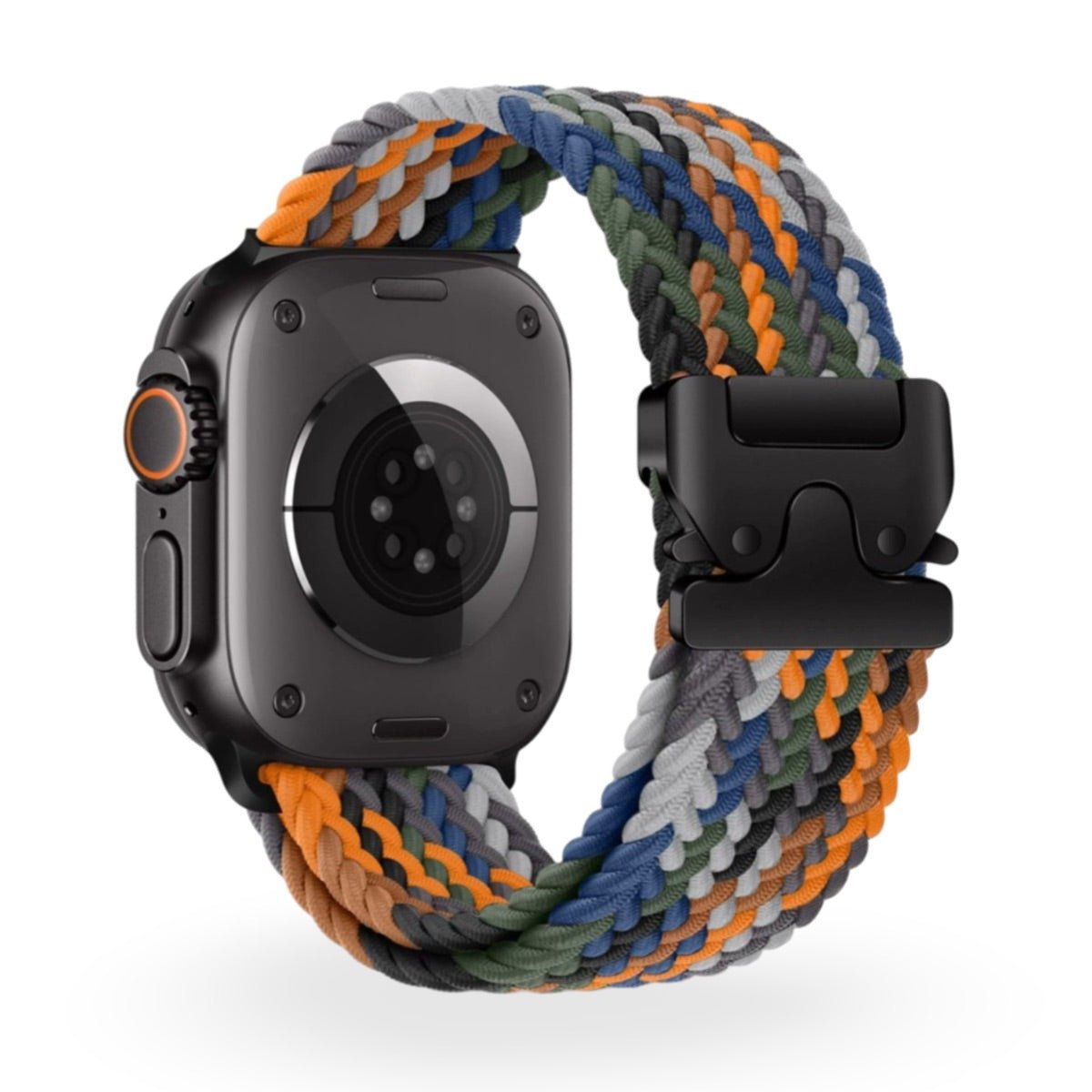 Correa Apple Watch, de nailon estampado, unisex, hebilla táctica, modelo Nélo