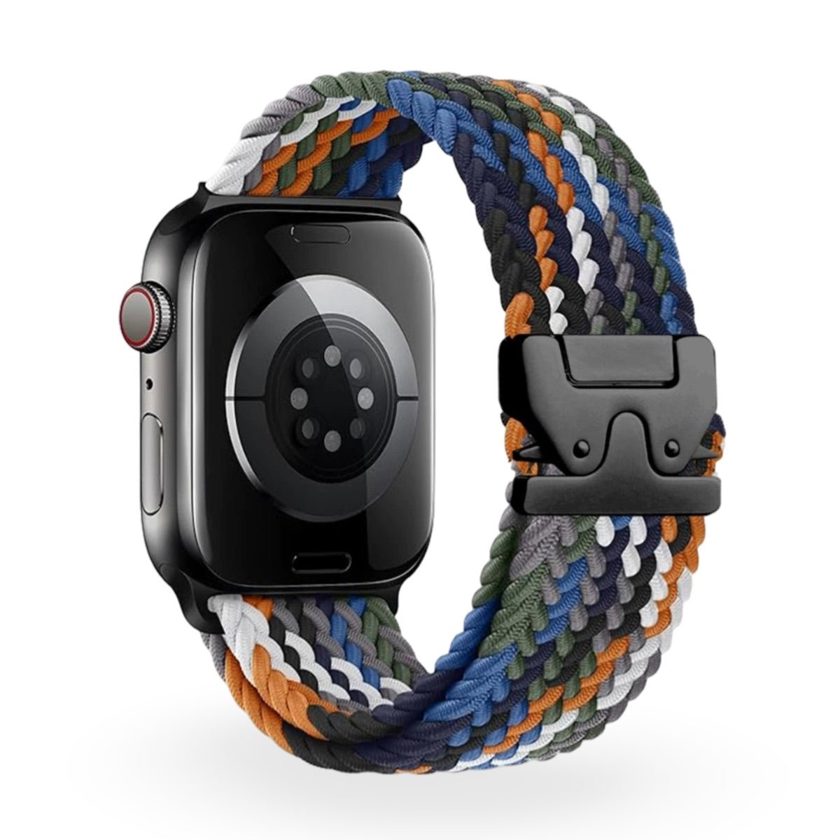 Correa Apple Watch, de nailon estampado, unisex, hebilla táctica, modelo Nélo