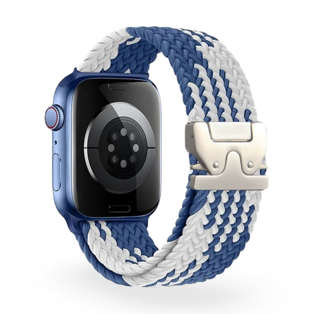 Correa Apple Watch, de nailon estampado, unisex, hebilla táctica, modelo Nélo