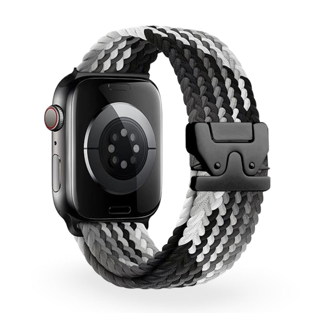 Correa Apple Watch, de nailon estampado, unisex, hebilla táctica, modelo Nélo