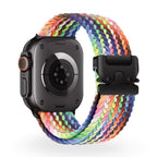 Correa Apple Watch, de nailon estampado, unisex, hebilla táctica, modelo Nélo