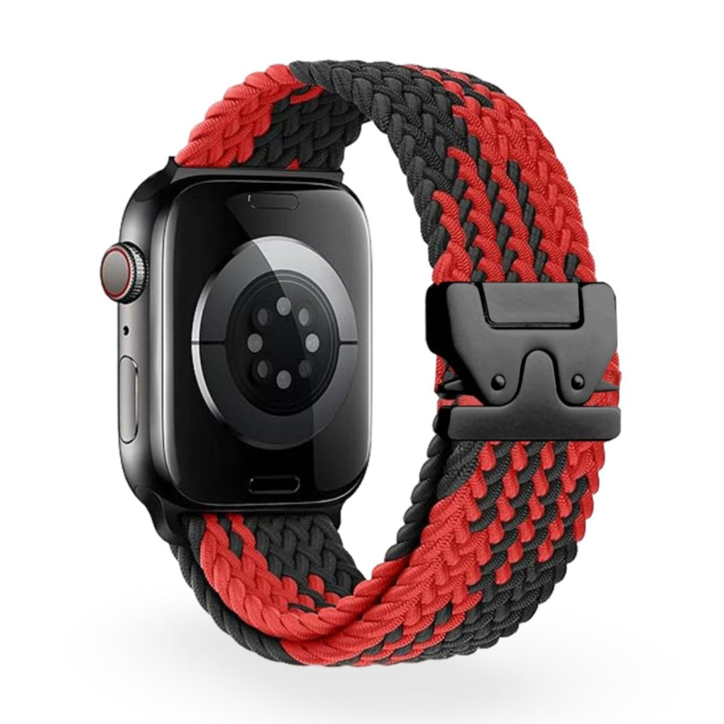 Correa Apple Watch, de nailon estampado, unisex, hebilla táctica, modelo Nélo