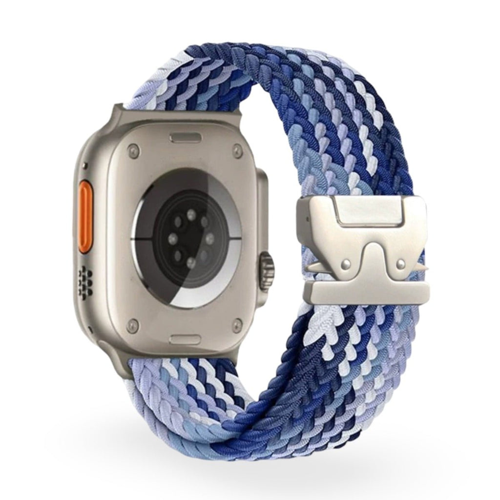 Correa Apple Watch, de nailon estampado, unisex, hebilla táctica, modelo Nélo
