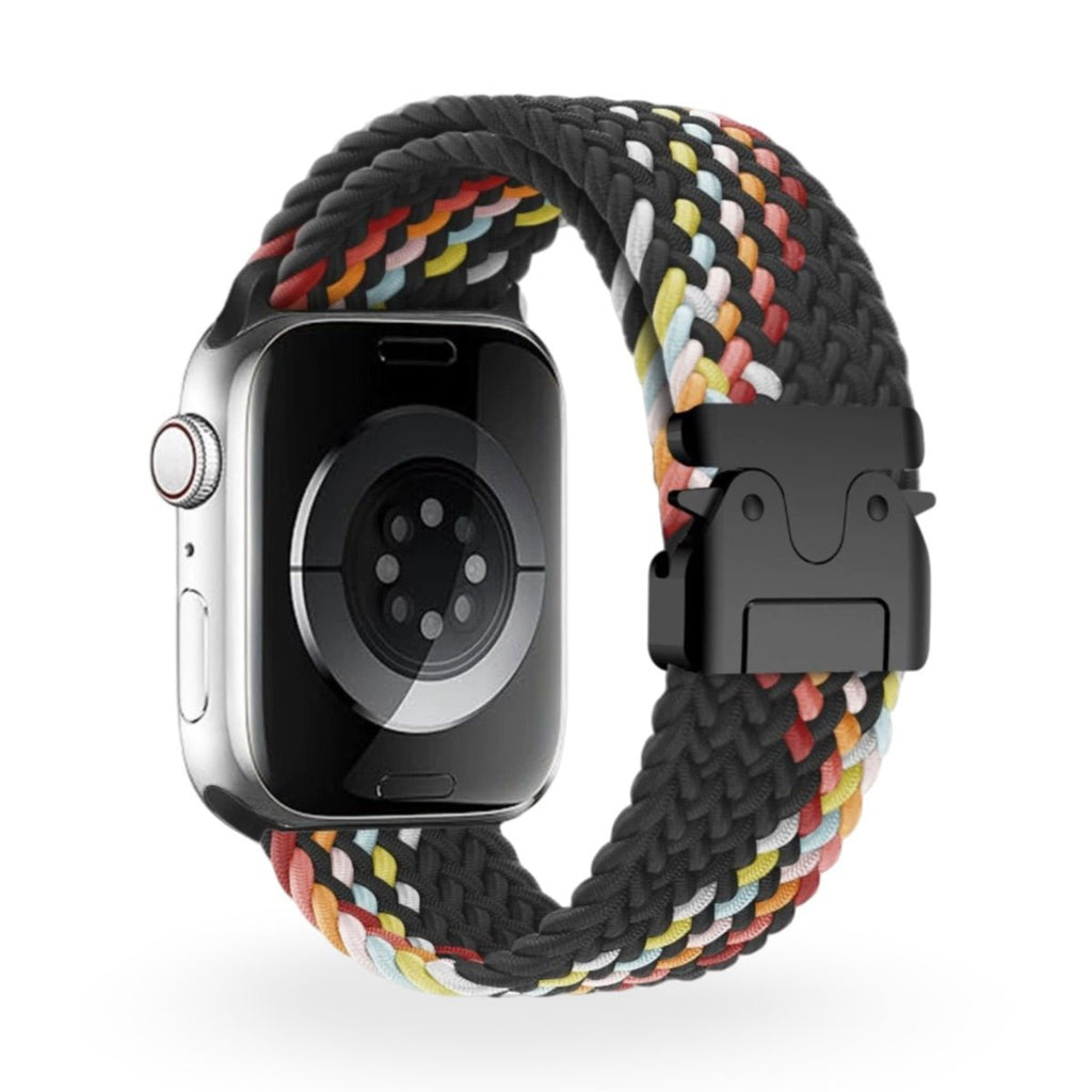 Correa Apple Watch, de nailon estampado, unisex, hebilla táctica, modelo Nélo