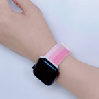 Correa Apple Watch de nailon degradado, unisex, modelo Fenix