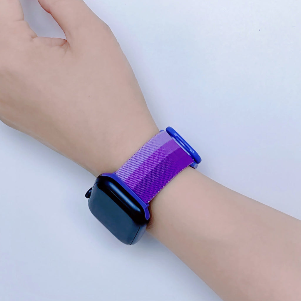 Correa Apple Watch de nailon degradado, unisex, modelo Fenix
