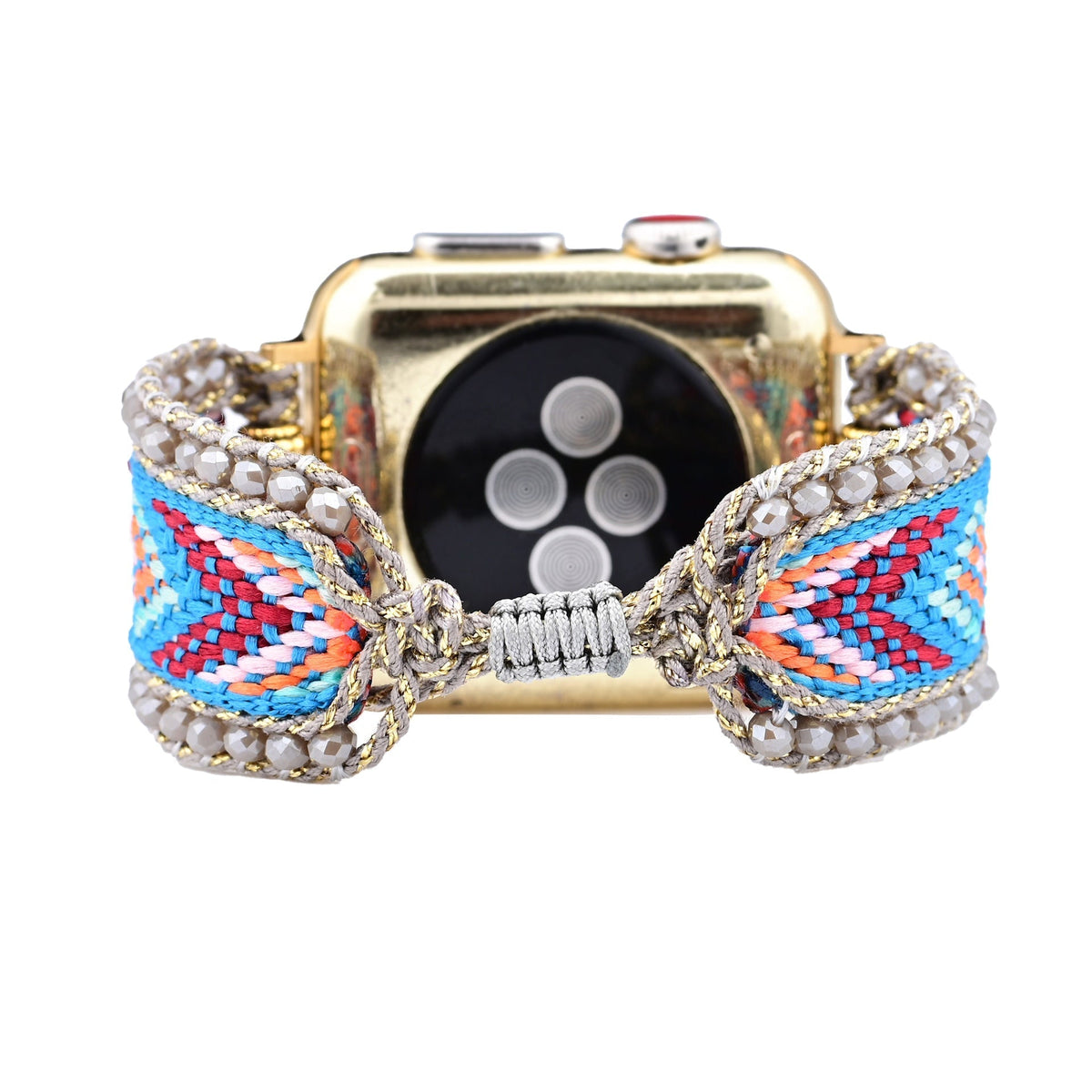 Correa Apple Watch, de nailon y cristal, para mujer, modelo Mistral