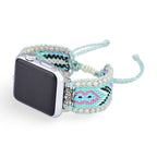Correa Apple Watch, de nailon y cristal, para mujer, modelo Orin