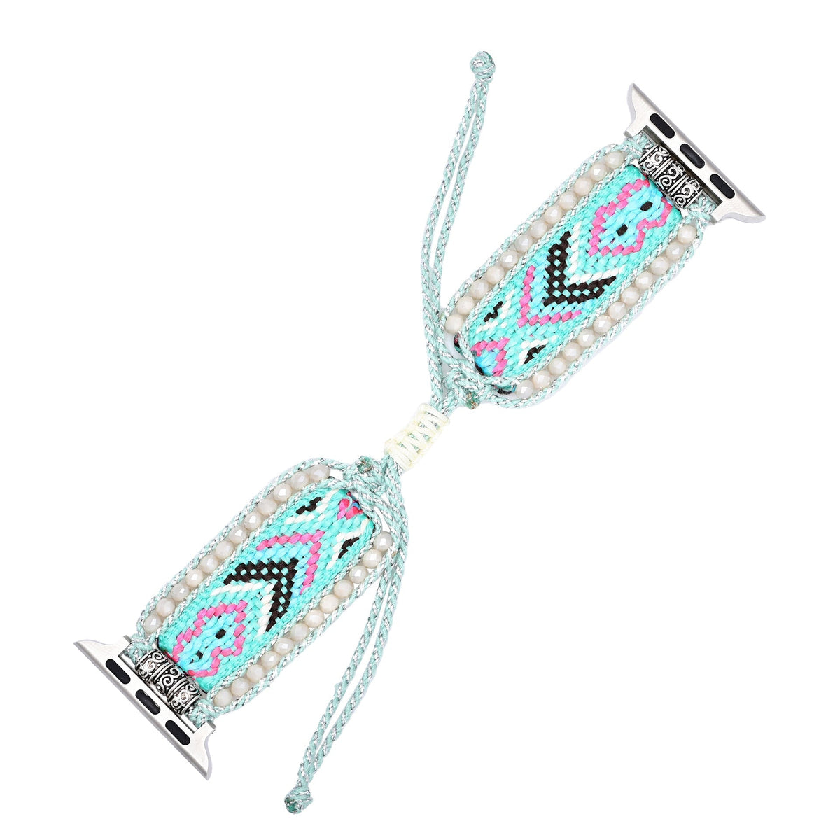 Correa Apple Watch, de nailon y cristal, para mujer, modelo Orin