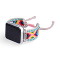 Correa Apple Watch de nailon y cristal, para mujer, modelo Pyxis