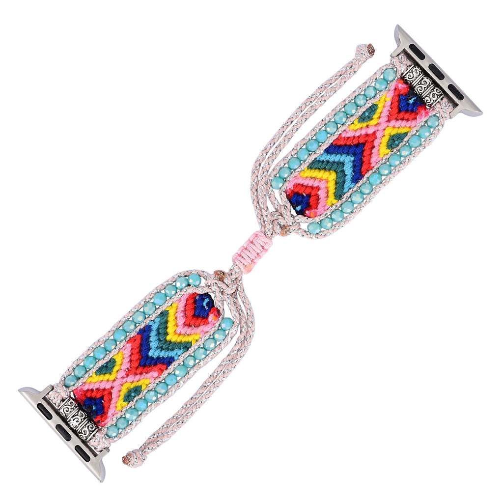 Correa Apple Watch de nailon y cristal, para mujer, modelo Pyxis