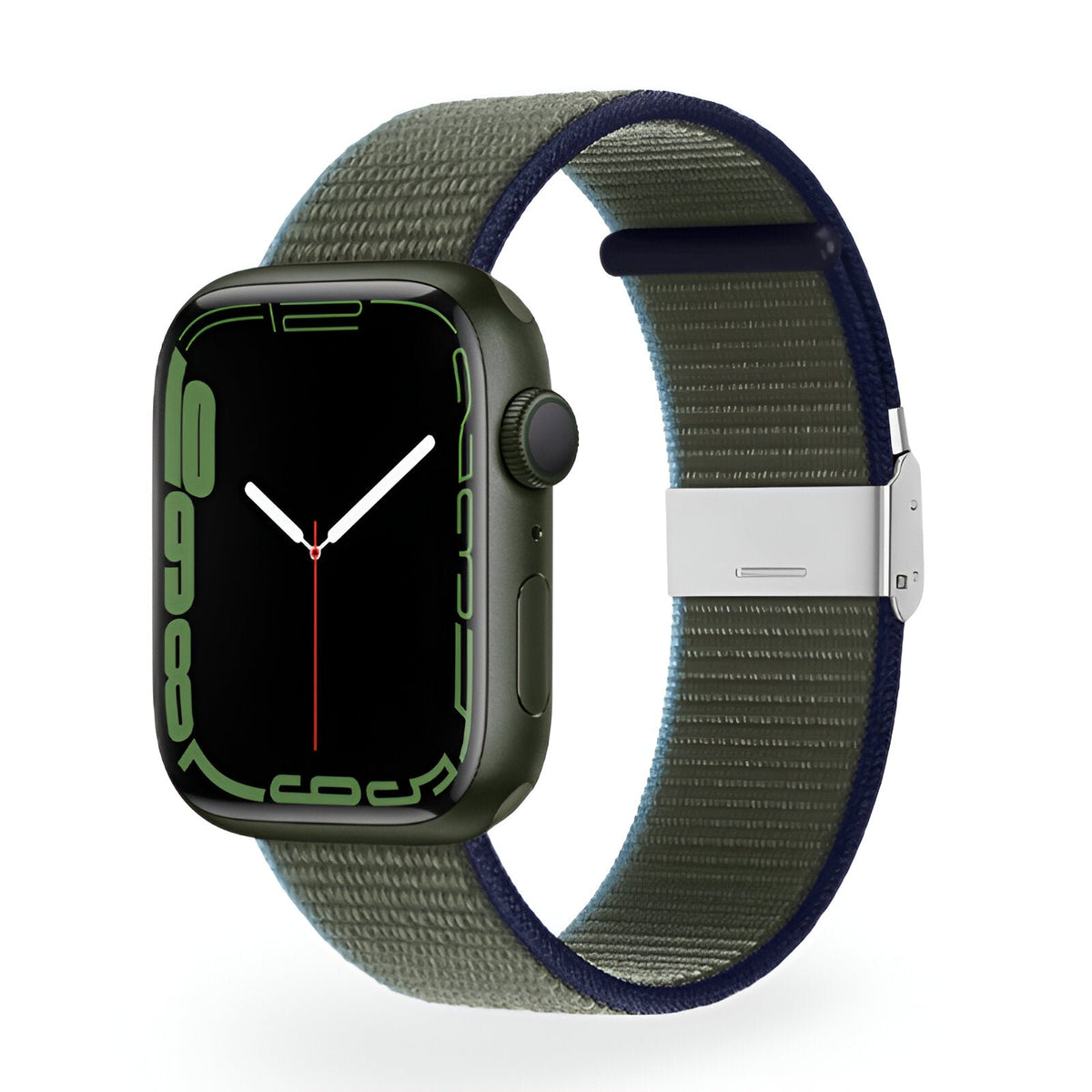 Correa de Apple Watch de nailon trenzado, hebilla ajustable de acero, modelo Solis