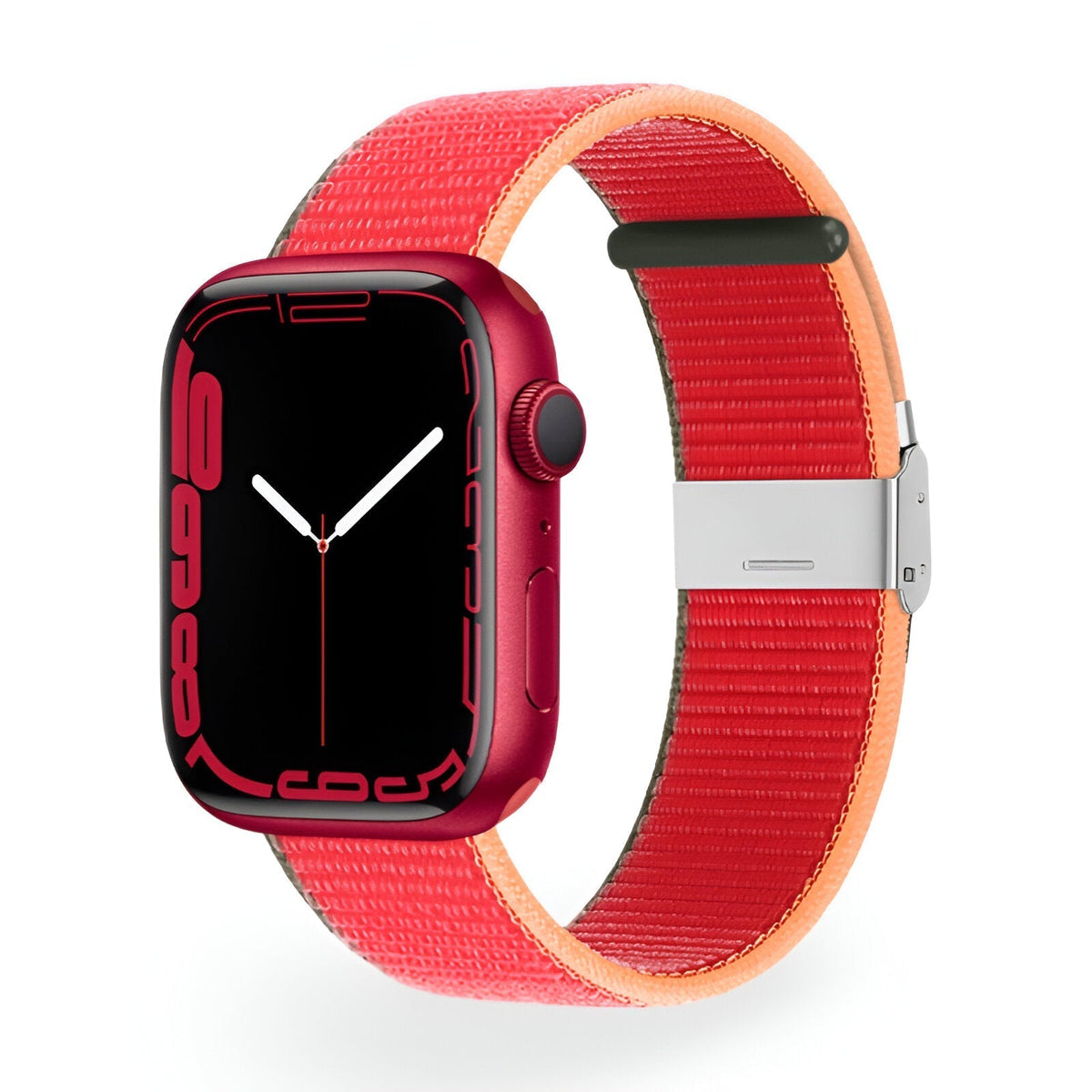 Correa de Apple Watch de nailon trenzado, hebilla ajustable de acero, modelo Solis