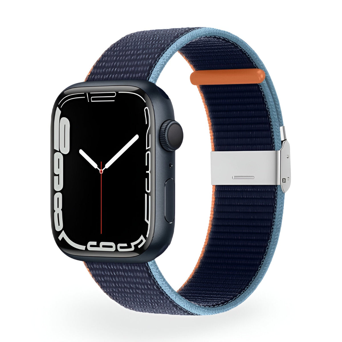 Correa de Apple Watch de nailon trenzado, hebilla ajustable de acero, modelo Solis