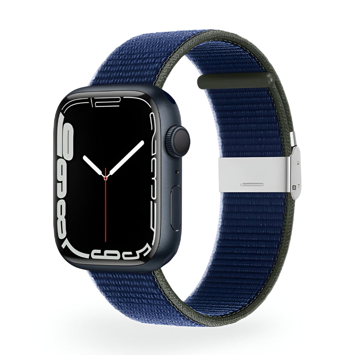 Correa de Apple Watch de nailon trenzado, hebilla ajustable de acero, modelo Solis