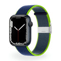 Correa de Apple Watch de nailon trenzado, hebilla ajustable de acero, modelo Solis