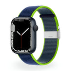 Correa de Apple Watch de nailon trenzado, hebilla ajustable de acero, modelo Solis