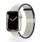 Correa de Apple Watch de nailon trenzado, hebilla ajustable de acero, modelo Solis