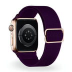 Correa de Apple Watch de nailon trenzado elástico, hebilla deslizante, modelo Zyra