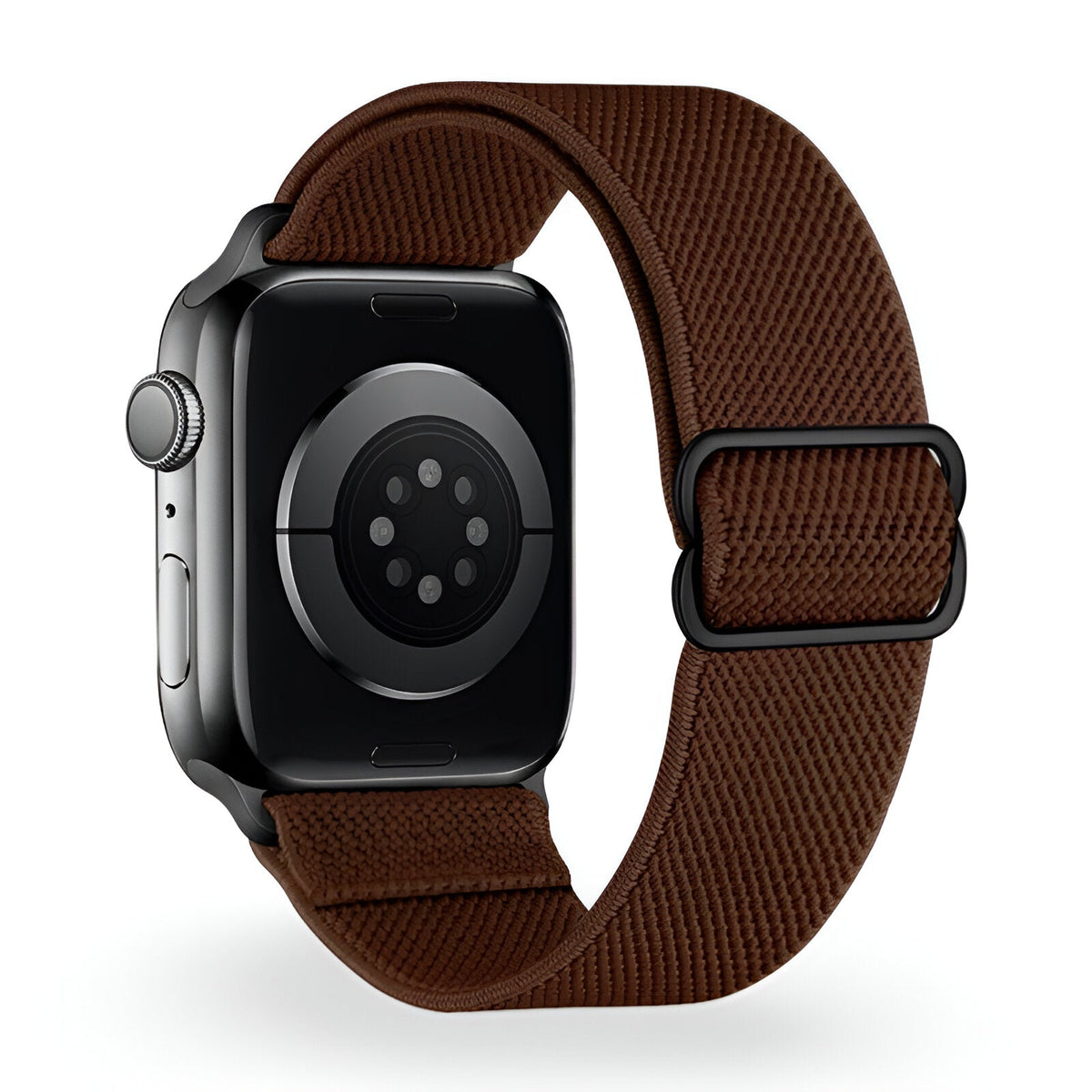 Correa de Apple Watch de nailon trenzado elástico, hebilla deslizante, modelo Zyra