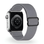 Correa de Apple Watch de nailon trenzado elástico, hebilla deslizante, modelo Zyra
