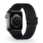 Correa de Apple Watch de nailon trenzado elástico, hebilla deslizante, modelo Zyra