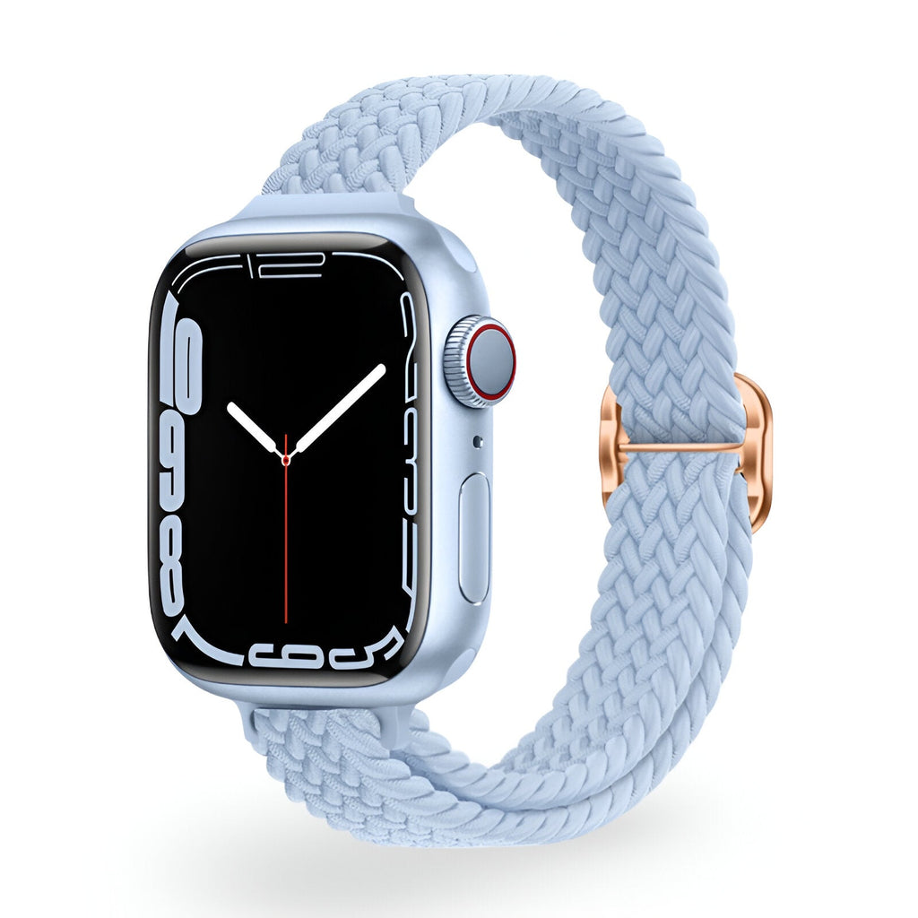 Correa de Apple Watch de nailon trenzado, cierre deslizante, para mujer, modelo Jax