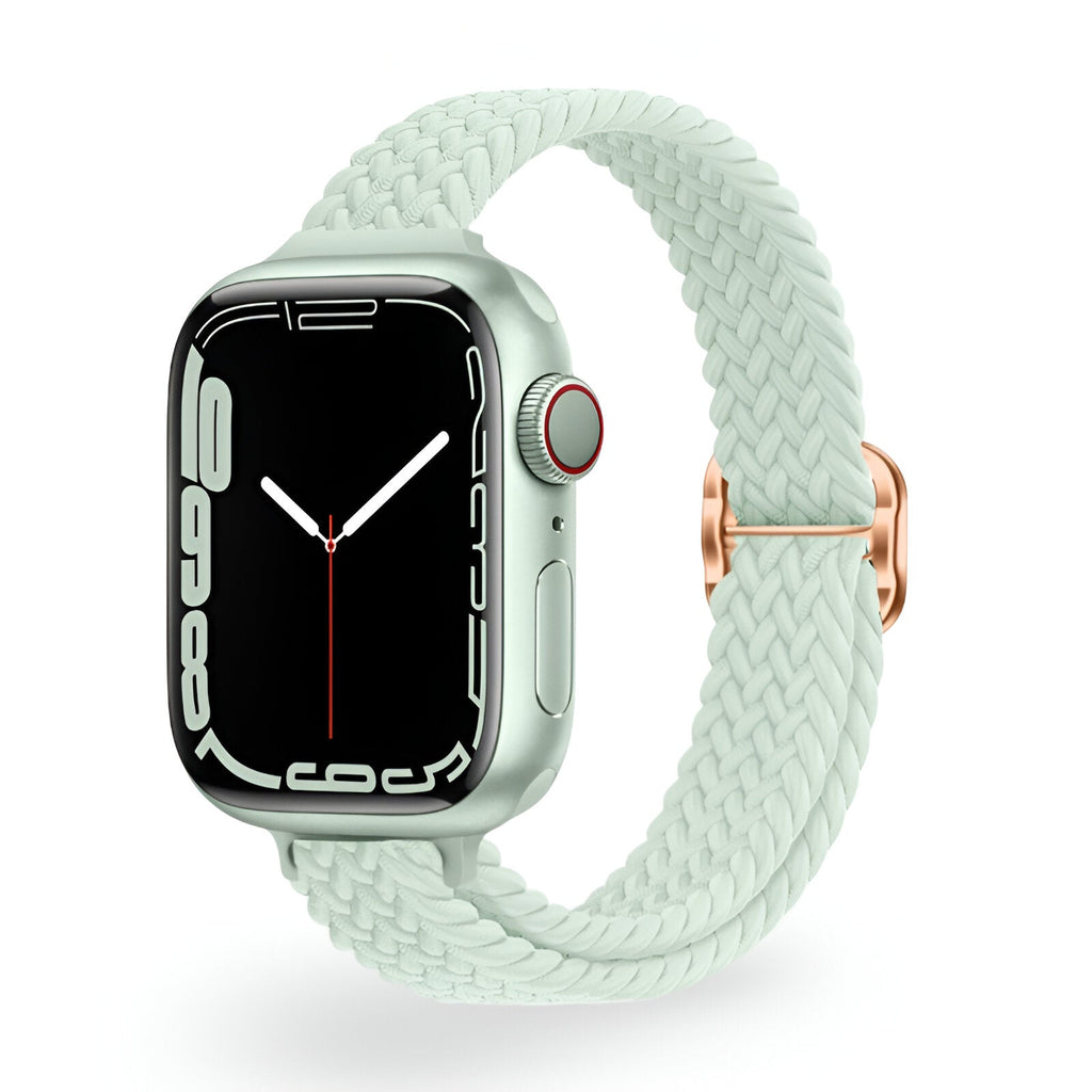 Correa de Apple Watch de nailon trenzado, cierre deslizante, para mujer, modelo Jax