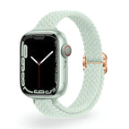 Correa de Apple Watch de nailon trenzado, cierre deslizante, para mujer, modelo Jax