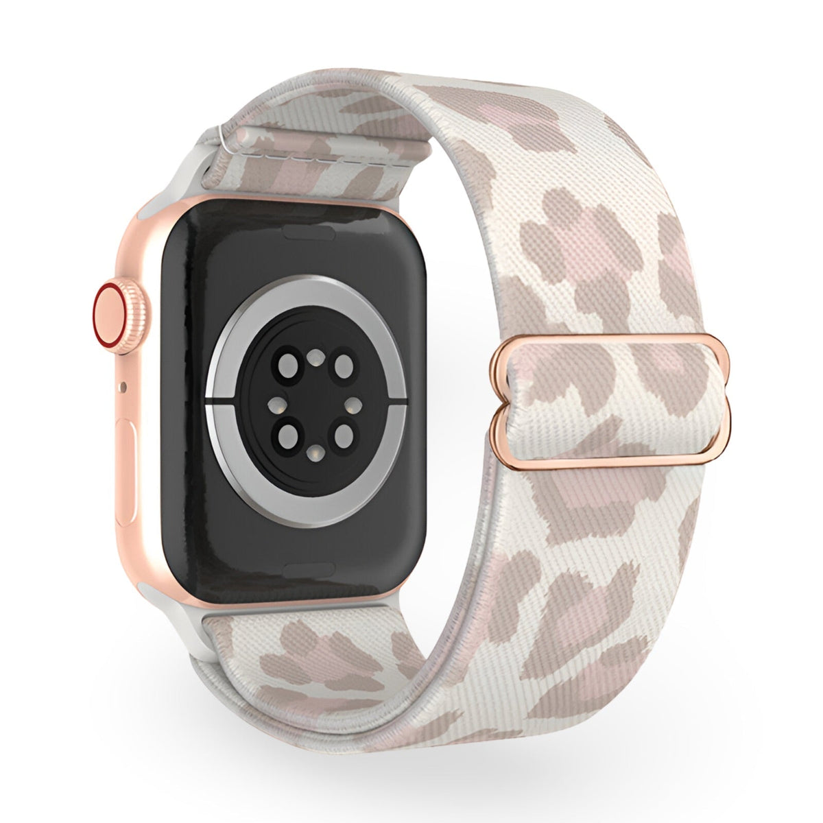 Correa Apple Watch de nailon elástico, motivo estampado, hebilla ajustable, para mujer, modelo Meryn