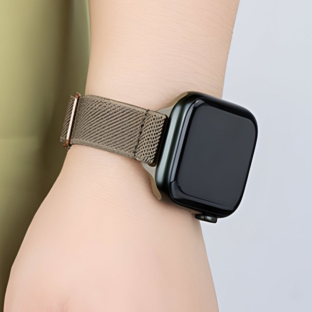 Correa de Apple Watch, de nailon tejido, para mujer, modelo Azura