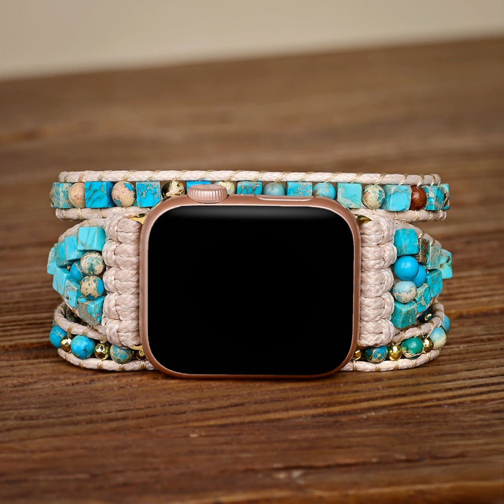 Correa Apple Watch, de piedra emperador, para mujer, modelo Lyria
