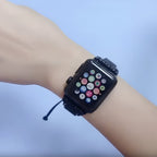 Correa Apple Watch, de piedras volcánicas, para mujer, modelo Ryline