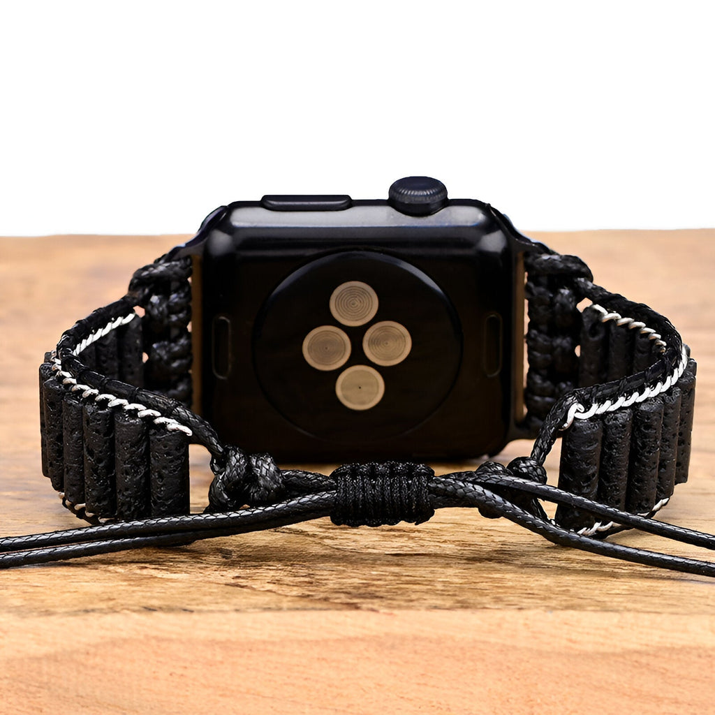 Correa Apple Watch, de piedras volcánicas, para mujer, modelo Ryline