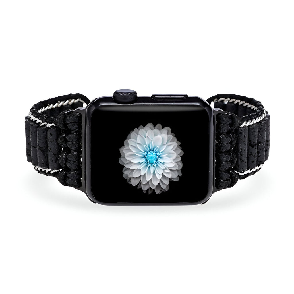 Correa Apple Watch, de piedras volcánicas, para mujer, modelo Ryline