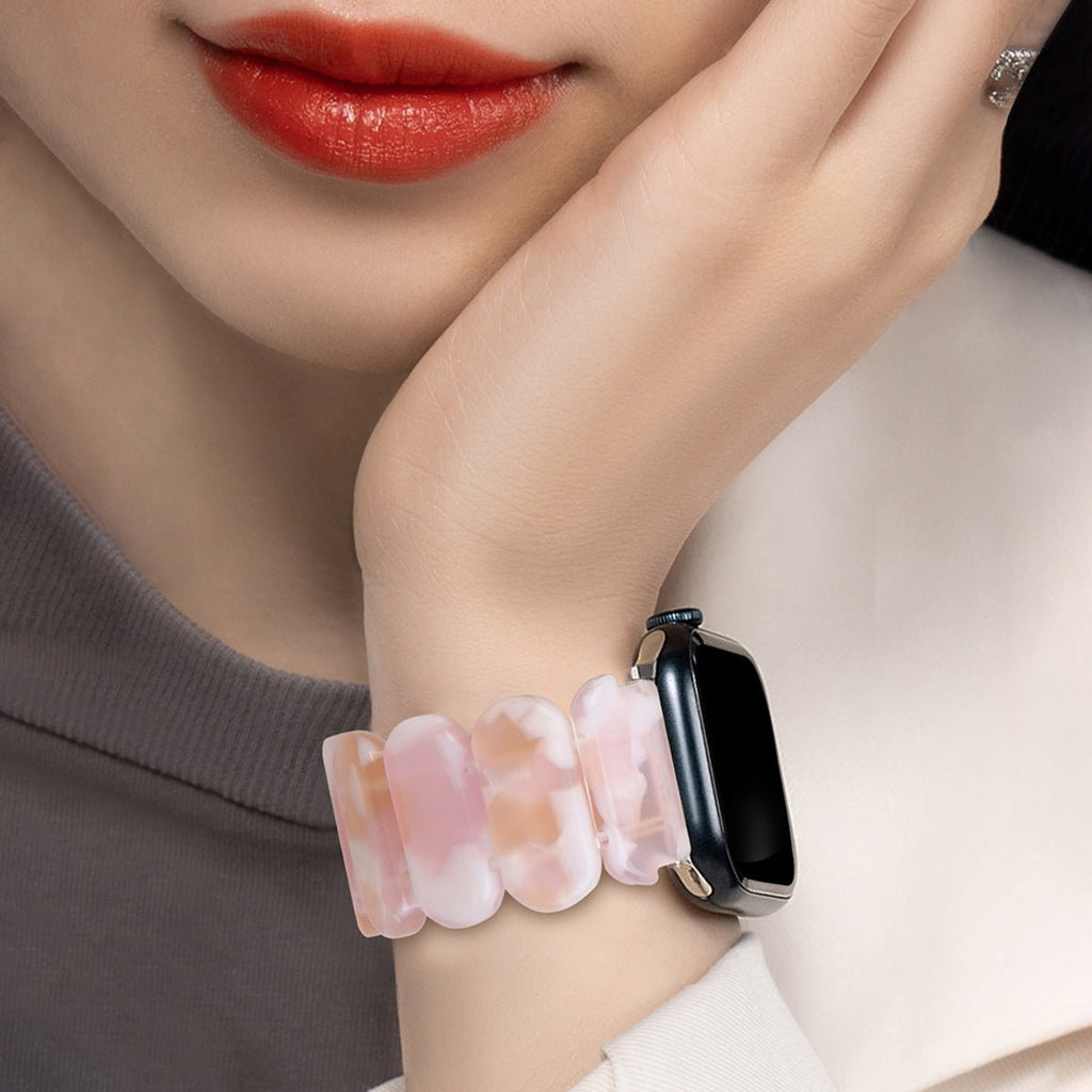 Correa Apple Watch de resina, para mujer, modelo Ilya