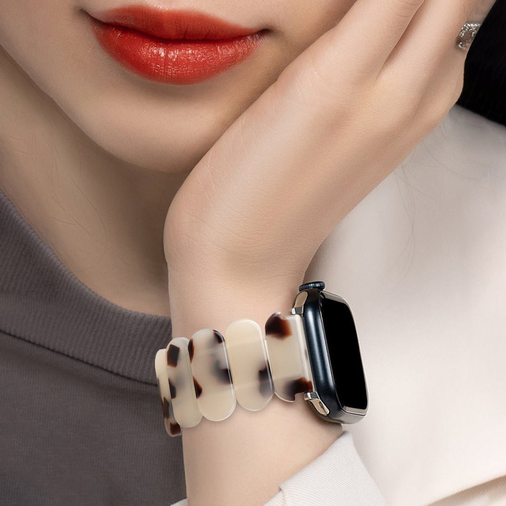 Correa Apple Watch de resina, para mujer, modelo Ilya