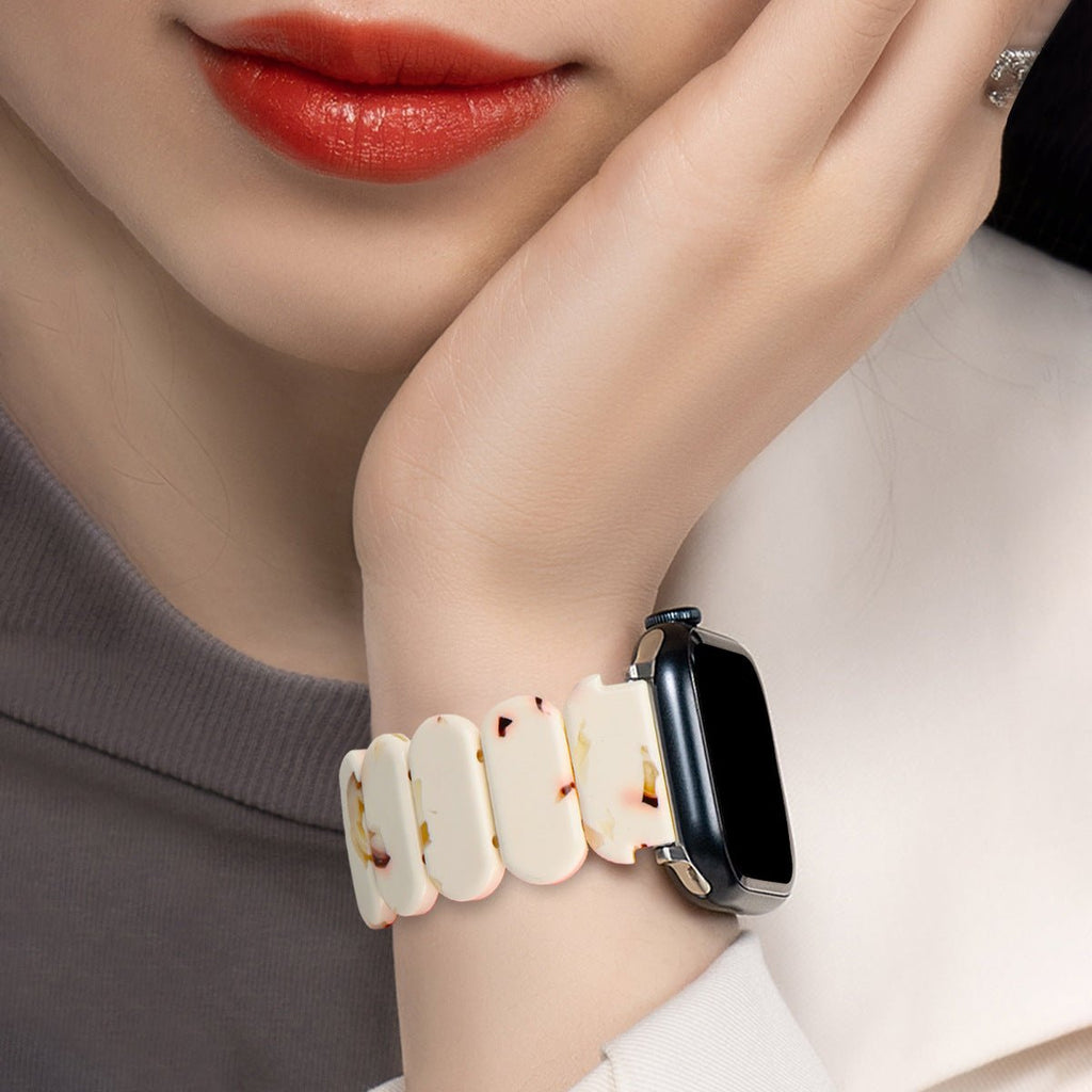 Correa Apple Watch de resina, para mujer, modelo Ilya