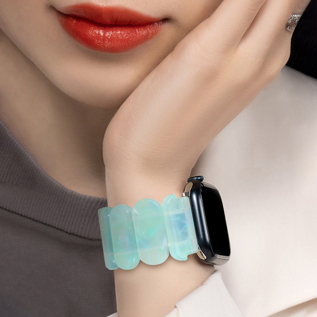 Correa Apple Watch de resina, para mujer, modelo Ilya