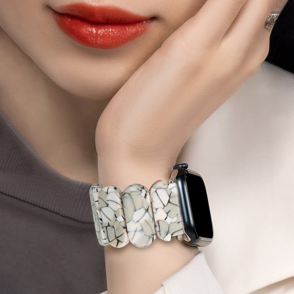 Correa Apple Watch de resina, para mujer, modelo Ilya