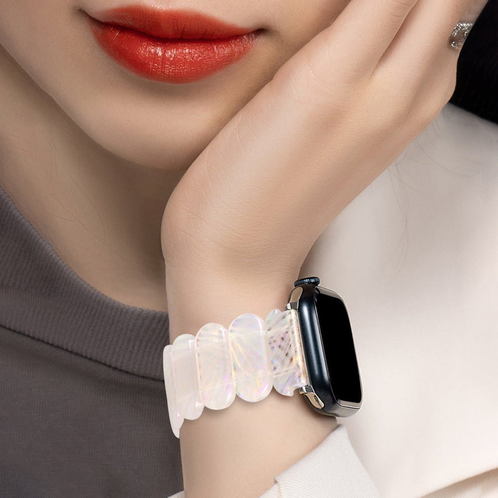 Correa Apple Watch de resina, para mujer, modelo Ilya