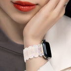 Correa Apple Watch de resina, para mujer, modelo Ilya