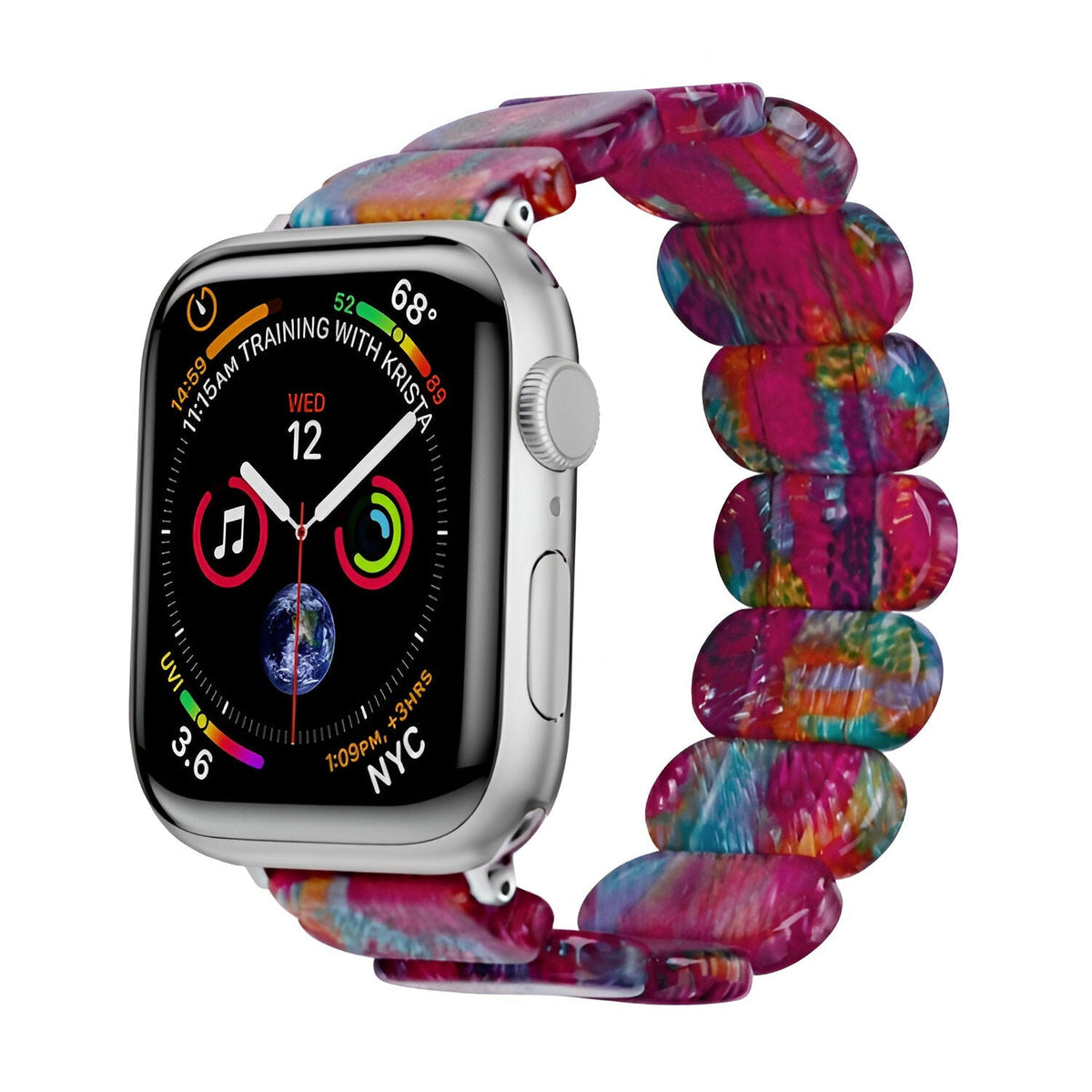 Correa Apple Watch de resina, para mujer, modelo Ilya