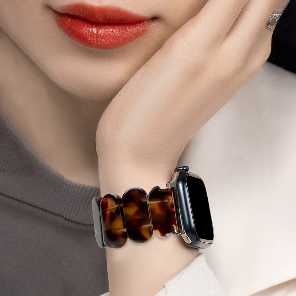 Correa Apple Watch de resina, para mujer, modelo Ilya