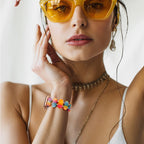 Correa Apple Watch, de resina, para mujer, estilo salvaje, modelo Lokou