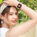 Correa Apple Watch, de resina, para mujer, estilo salvaje, modelo Lokou