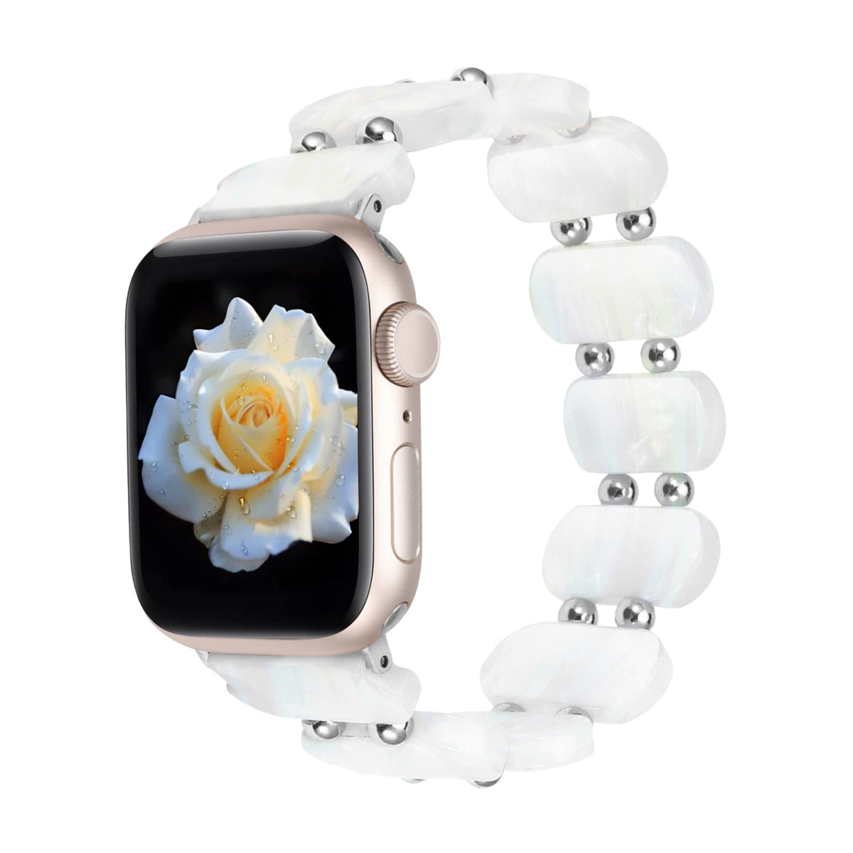 Correa Apple Watch, de resina, para mujer, estilo salvaje, modelo Lokou